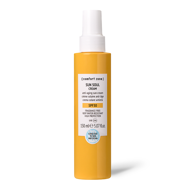 COMFORT ZONE SUN SOUL priešraukšlinis kremas nuo saulės kūnui SPF30, 150 ml