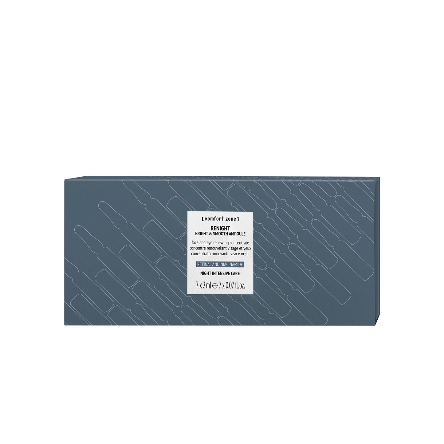 COMFORT ZONE RENIGHT skaistinamasis ir glotninamasis koncentratas ampulėse, 7 * 2 ml