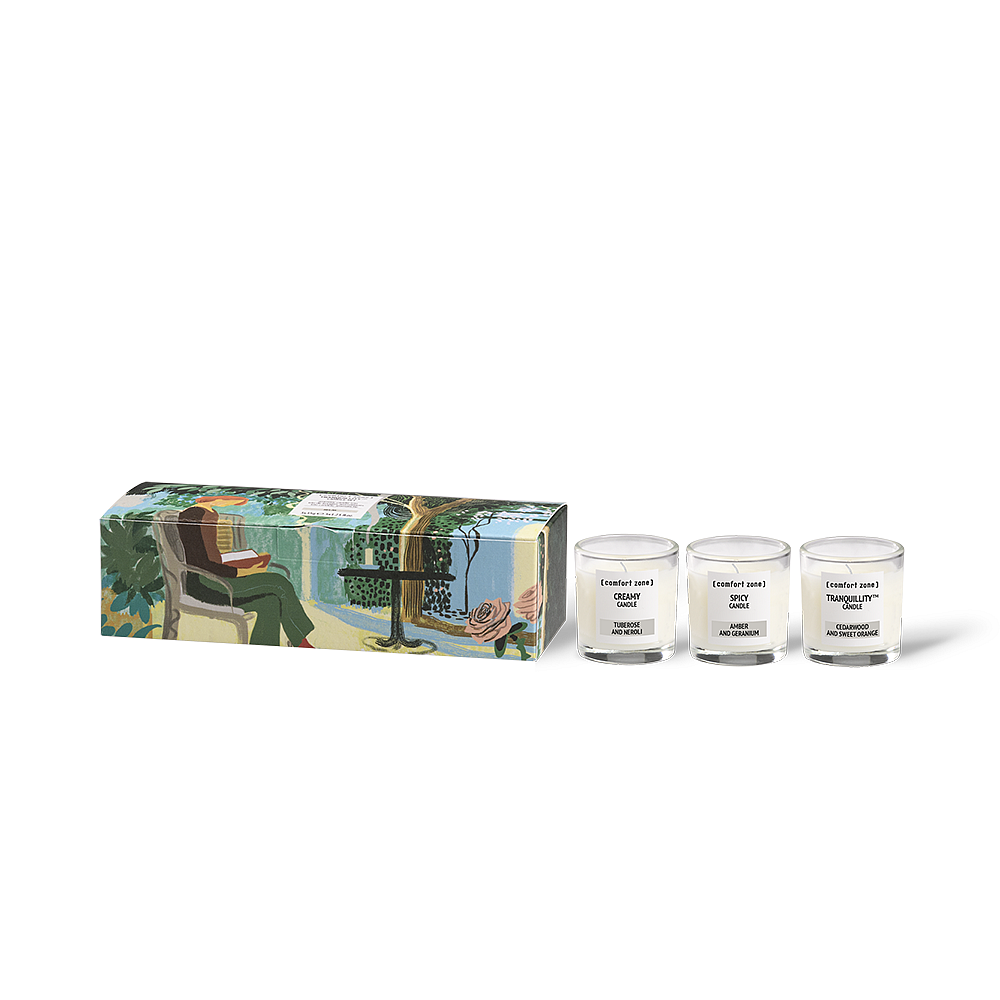 COMFORT ZONE 2024_TRANQUILLITY CANDLE SET žvakių rinkinys (3 vnt.)