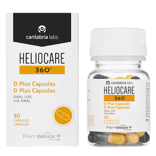 HELIOCARE 360 D PLUS maisto papildai, 30 KAPSULIŲ