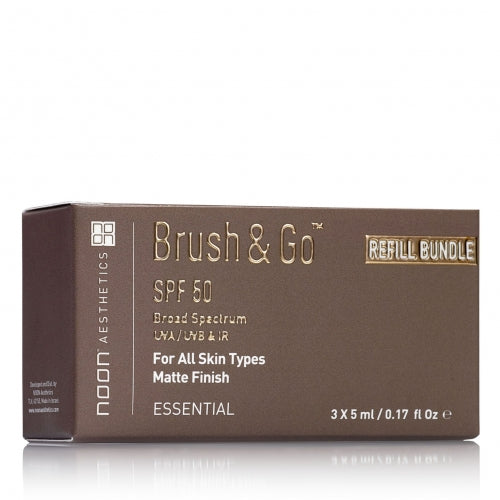 NOON Aesthetics Brush&Go šepetėlio papildymas visiems odos tipams (Tone 01), 3x5 G