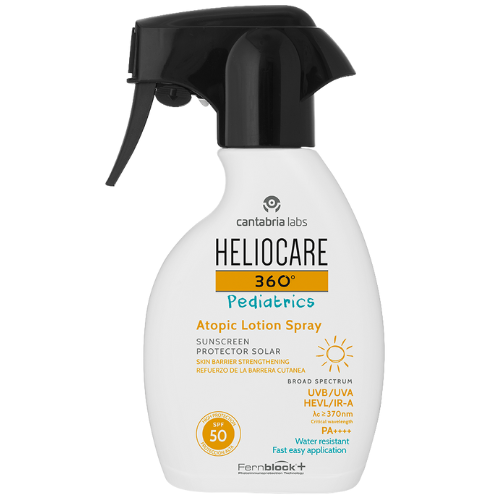 HELIOCARE 360 PEDIATRICS purškiama apsauga nuo saulės atopinei vaikų ir kūdikių odai SPF50, 250 ML