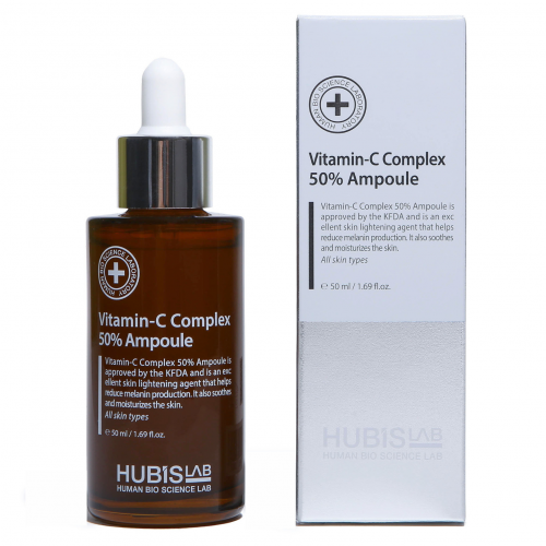 HUBISLAB vitamino C ampulė 50 ml odos skaistinimui ir tonui