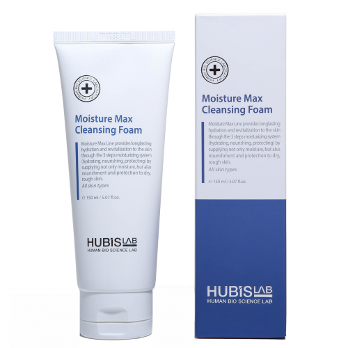 HUBISLAB MOISTURE MAX veido prausiklis, 150 ML