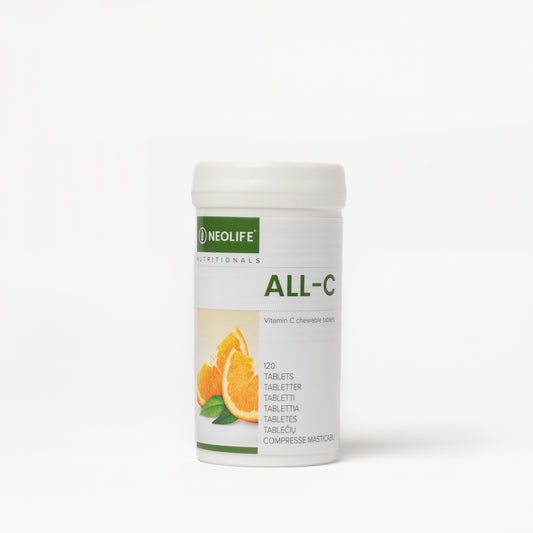 All C vitamino C kramtomosios tabletės,  120 vnt., odos spindesiui