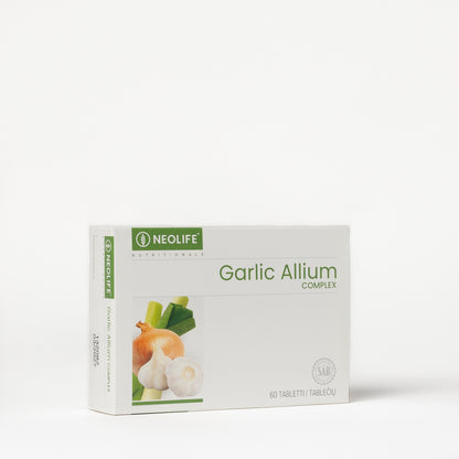 NeoLife Garlic Allium Complex kapsulės, maisto papildas odos švarai