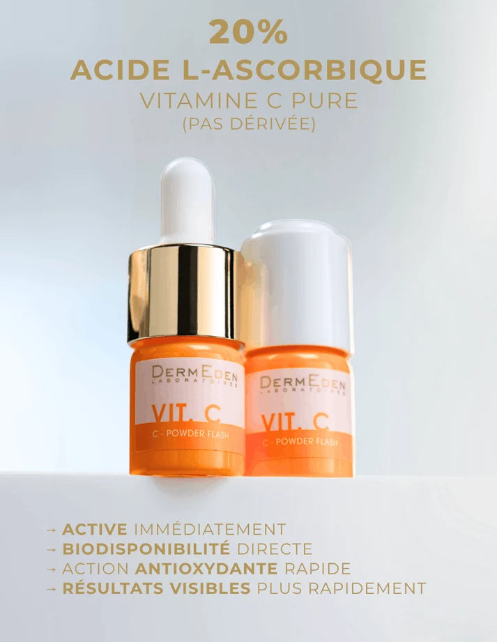 DERMEDEN C - POWDER FLASH vitamino C serumas, 2 x 2,3 ml
