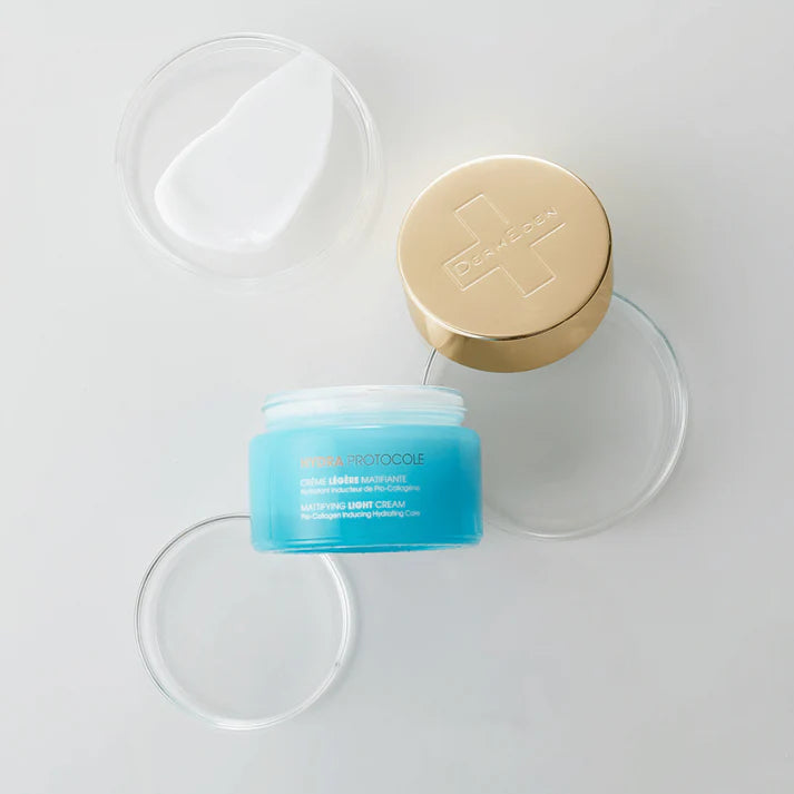 DERMEDEN LIGHT CREAM drėkinantis matifikuojantis kremas veidui, tekstūra