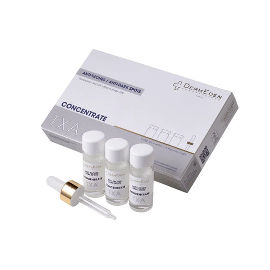 DERMEDEN TXA 3% ANTI-DARK SPOTS koncentratas mažinti randelius ir pigmentaciją,