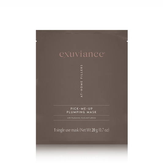 EXUVIANCE Pick-Me-Up lakštinė veido kaukė, 1 vnt, drėkinanti ir atgaivinanti