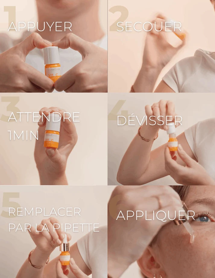 DERMEDEN C - POWDER FLASH vitamino C serumas, 2 x 2,3 ml