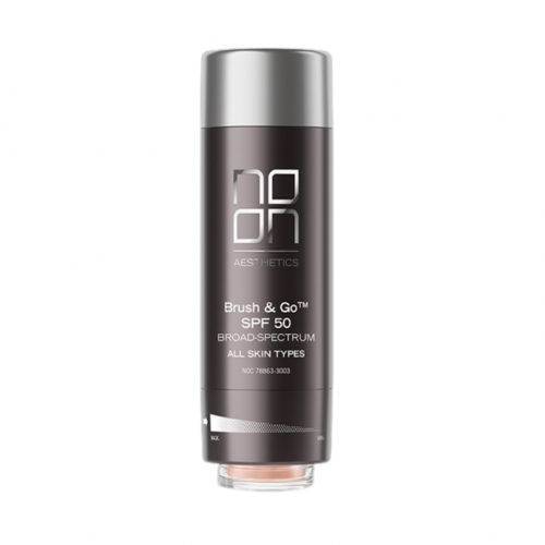 NOON Aesthetics Brush&Go mineralinė apsauga nuo saulės SPF 50 riebiai/probleminei veido odai (Tone 01), 2x5 g
