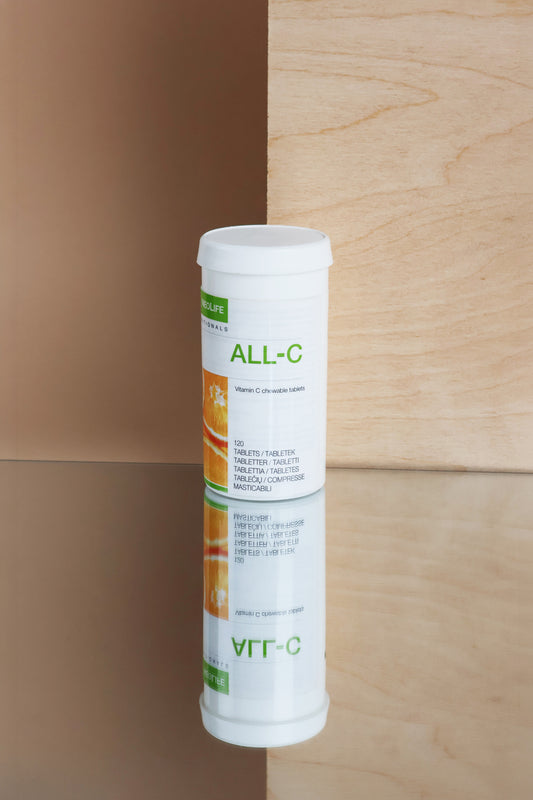 All C vitamino C kramtomosios tabletės,  120 vnt., odos spindesiui