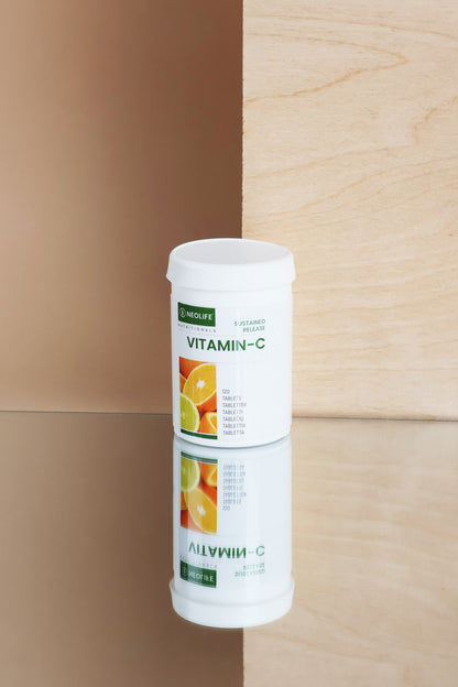 Neolife Sustained Release Vitamin C tabletės, 120 vnt., odos spindesiui