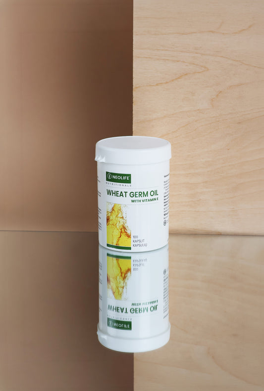 NeoLife Wheat Germ Oil with Vitamin E kapsulės, maisto papildas odai
