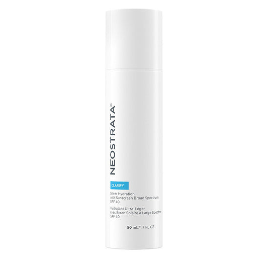 NEOSTRATA Clarify Sheer Hydration SPF40 emulsija veidui, drėkinanti ir sauganti nuo saulės