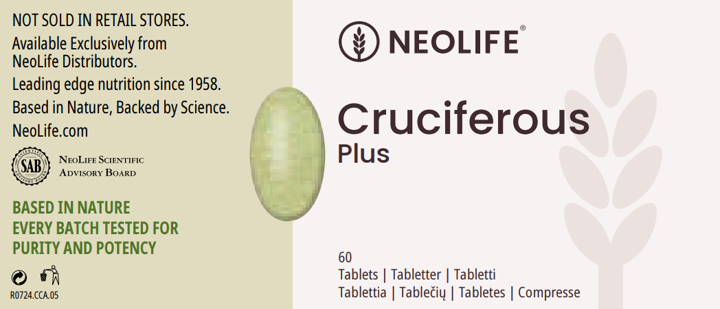 Cruciferous Plus maisto papildas hormonų pusiausvyrai