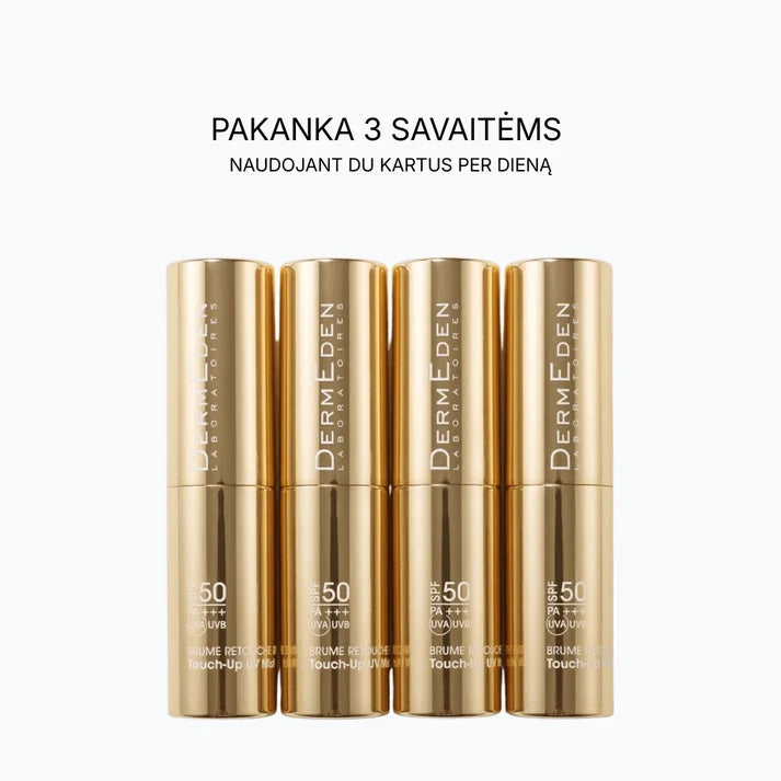 DERMEDEN TOUCH UP MIST SPF50 apsauginė UV dulksna, 8 ml