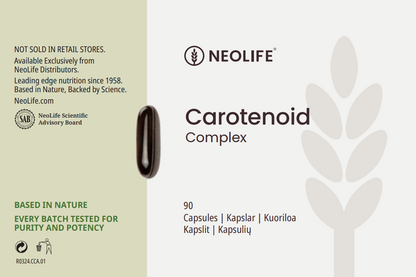 NeoLife Carotenoid Complex pakuotė su karotenoidų kompleksu