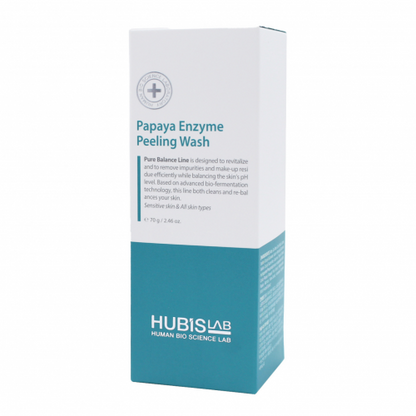 HUBISLAB PURE BALANCE veido šveitiklis su papajos fermentais 70 g