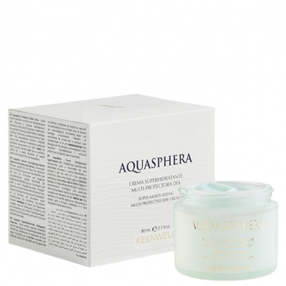 KEENWELL AQUASPHERA drėkinamasis dieninis kremas sausai odai 80 ml, pakuotė