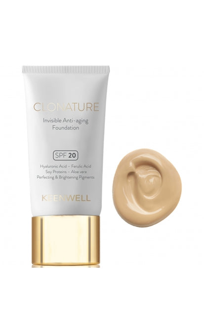 KEENWELL CLONATURE jauninantis makiažo pagrindas SPF20, 30 ML (Nr.3)
