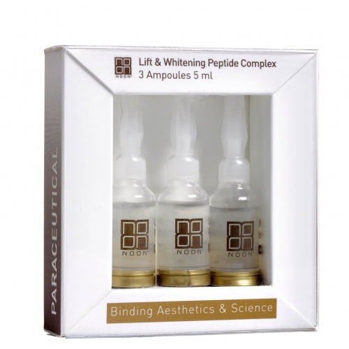 NOON Aesthetics Lift and Whitening Peptide Complex ampulės stangrinančios odą, 15 ml