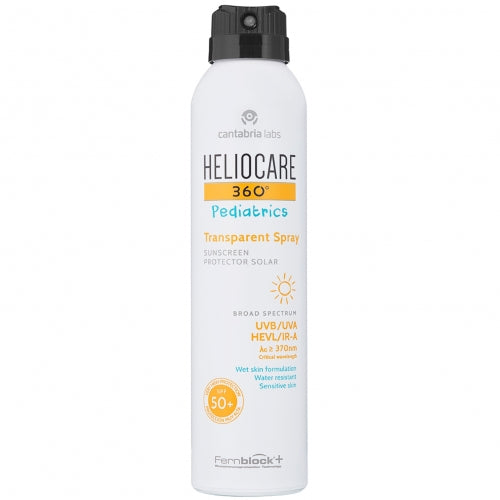 HELIOCARE 360 PEDIATRICS TRANSPARENT purškiamas apsauga nuo saulės vaikams SPF50+, 200 ML