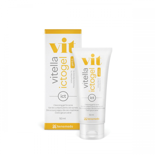 VITELLA ICTOGEL prausimosi gelis 50 ml riebiai odai
